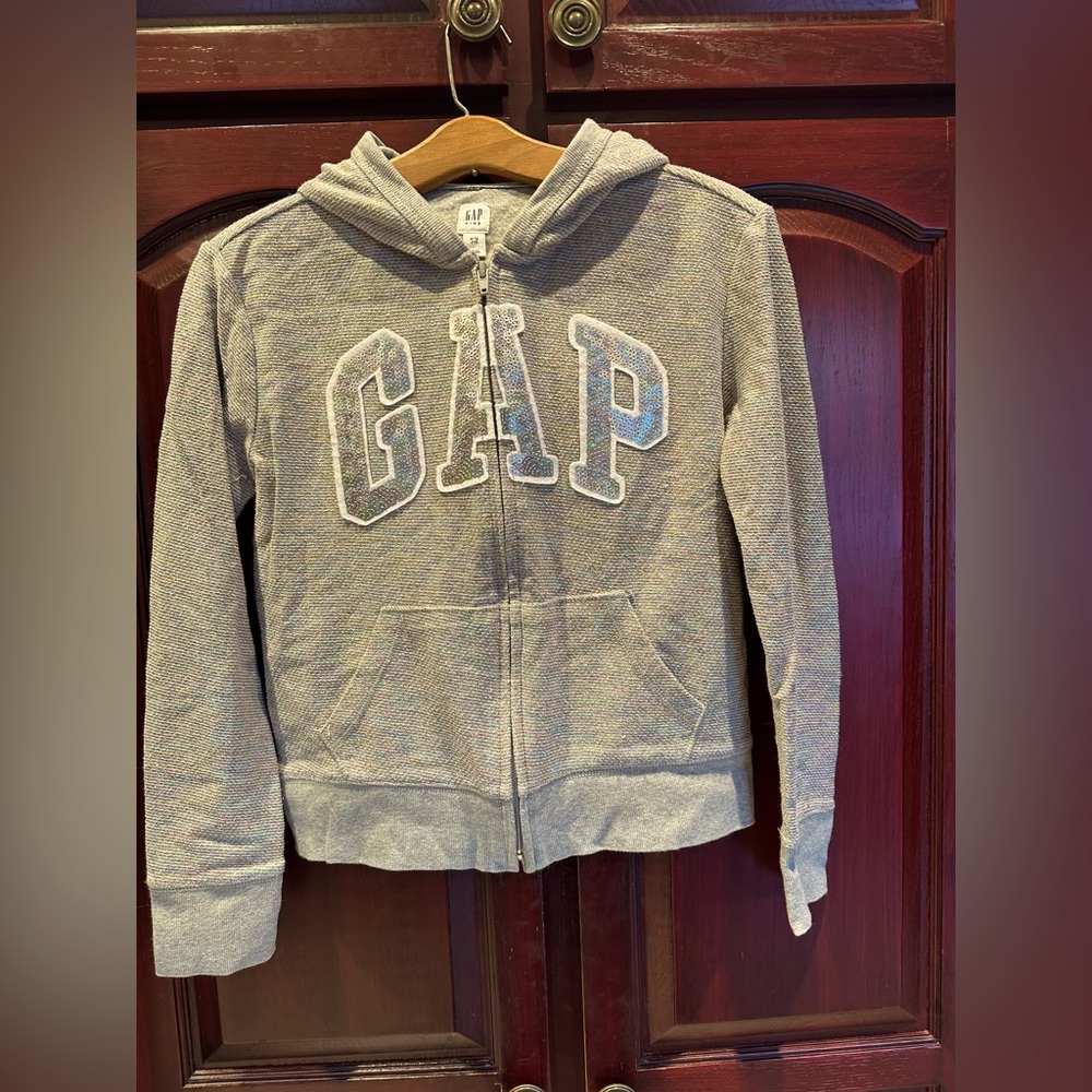 Gap Grey Full-Zip Sweater